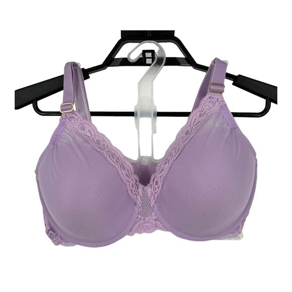Natori 741299 Feathers full figure underwire bra purple size 34D - Picture 2 of 9